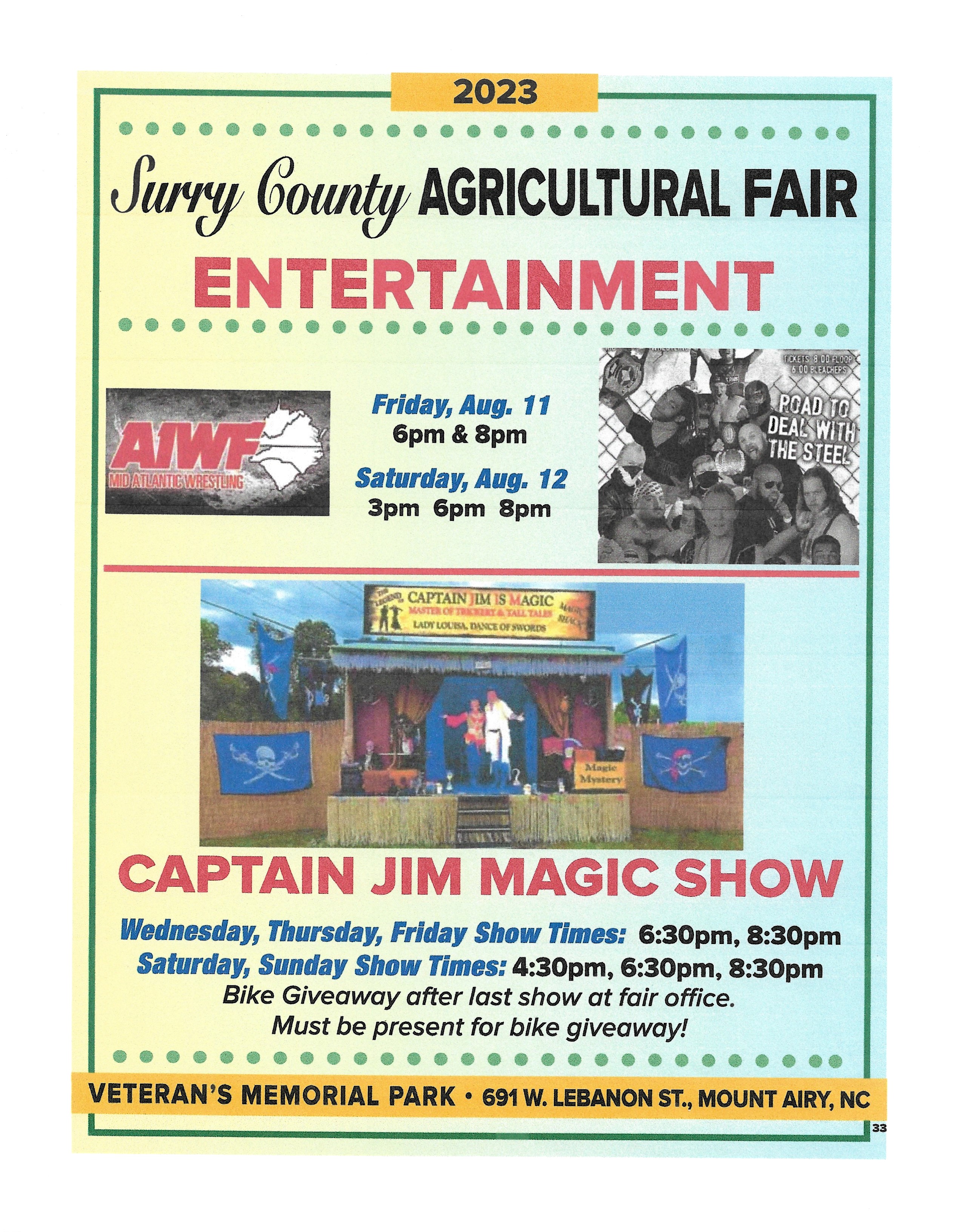 Attractions Surry County Agricultural Fair